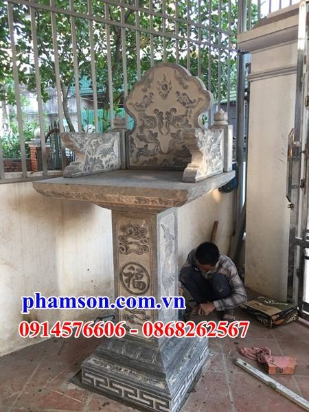 68 Mẫu bàn thờ thiên ngoài trời tư gia nhà thờ đình chùa bằng đá mỹ nghệ Ninh Bình đẹp nhất