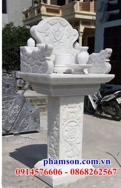 75 Bàn thờ thông thiên bằng đá trắng thiết kế đẹp
