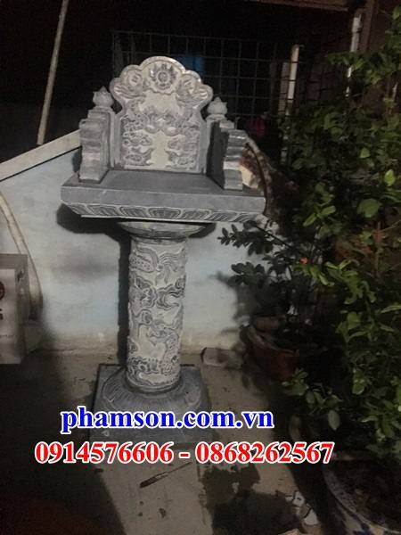 Bàn thờ ông thiên sơn thần đẹp bằng đá khối điêu khắc rồng tại Sài Gòn