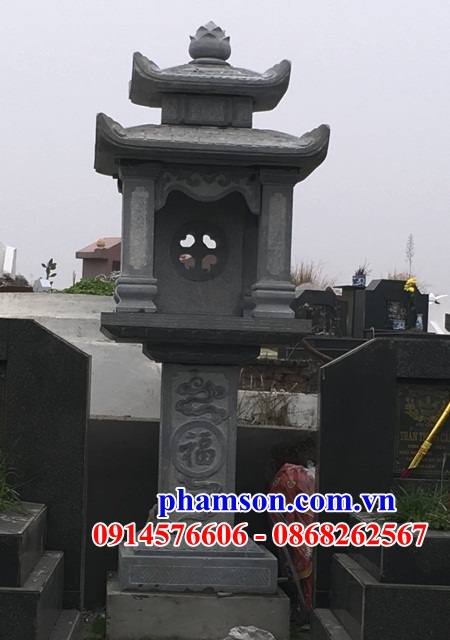 Hình ảnh miếu thờ thổ địa khu lăng mộ đẹp bằng đá tự nhiên Ninh Bình
