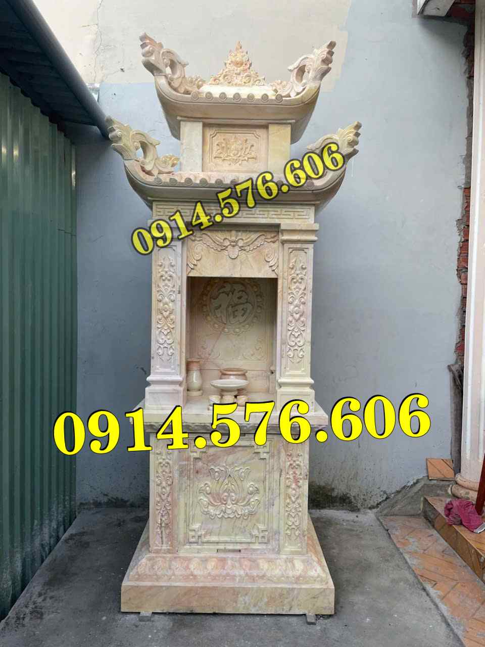 Mẫu am thờ chung bằng đá nguyên khối sài gòn