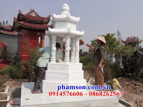 01 Mẫu mộ tròn bằng đá đẹp bán tại Quảng Bình
