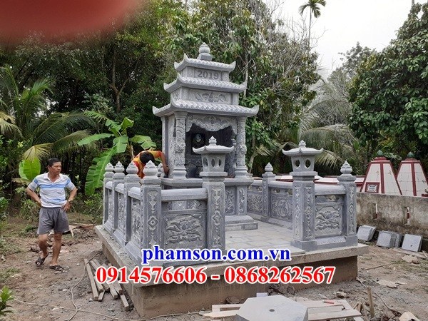 03 Nghĩa trang gia đình dòng họ gia tộc bằng đá đẹp bán tại Quảng Ngãi