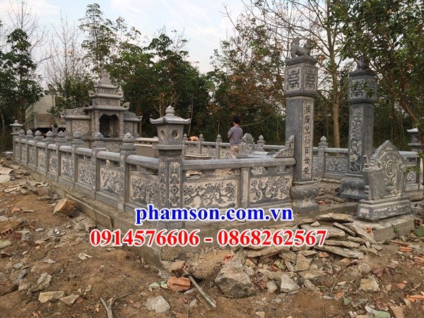 04 Nghĩa trang khu lăng mộ gia đình dòng họ gia tộc bằng đá tự nhiên đẹp bán tại Đà Nẵng