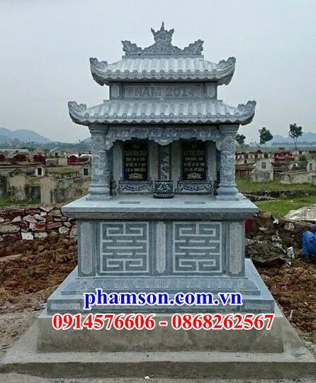 06 Mẫu mộ đá ninh bình đôi gia đình dòng họ ông bà bố cha ba mẹ hai ba bốn năm ngôi liền nhau đẹp bán tại Bắc Giang