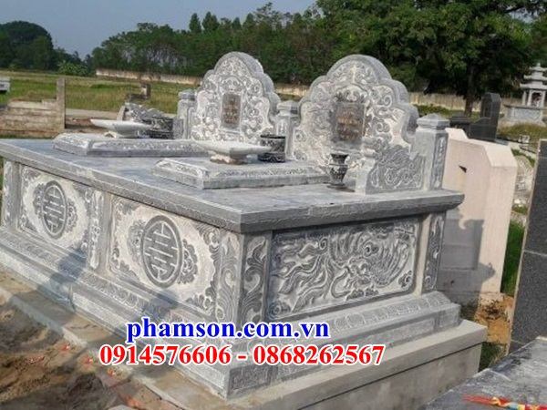 13 Mẫu mộ đá đôi đẹp bán tại Thái Bình