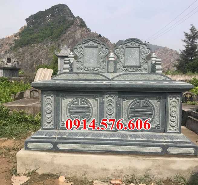 13 Mẫu mộ quây úp chụp kim tĩnh đá đôi đẹp bán tại Thái Bình