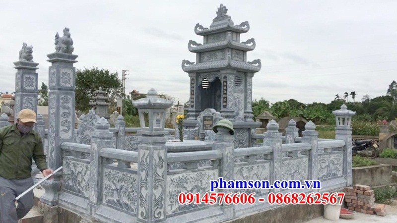 14 Nghĩa trang khu lăng mộ gia đình dòng họ gia tộc  bằng đá đẹp bán tại Hà Giang