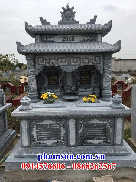 17 Mẫu mộ đá thanh hóa đôi gia đình bố ba cha mẹ hai ba bốn năm ngôi liền nhau đẹp bán tại Vĩnh Phúc