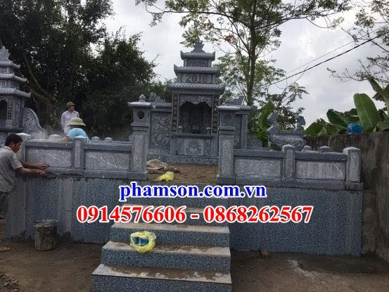 19 Nghĩa trang khu lăng mộ gia đình dòng họ dòng tộc bằng đá thanh hóa đẹp bán tại Phú Thọ