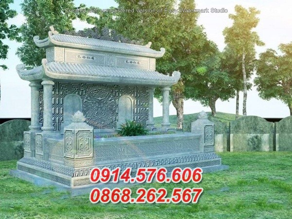 20 Phú Thọ Thi công lắp đặt mộ bằng đá xanh rêu