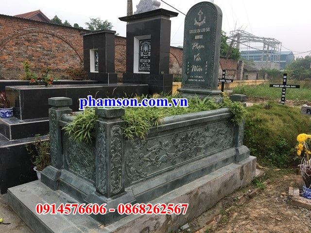 22 Nghĩa trang khu lăng mộ công giáo đạo thiên chúa bằng đá xanh rêu