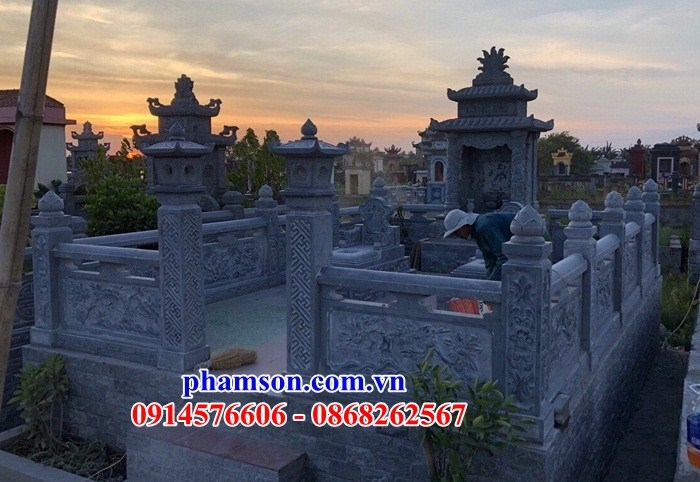 23 Nghĩa trang khu lăng mộ gia đình dòng họ gia tộc bằng đá tự nhiên đẹp bán tại Nam Định