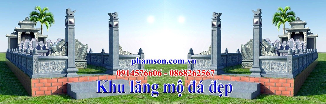 23 Nghĩa trang khu lăng mộ gia đình dòng họ gia tộc bằng đá xanh đẹp bán tại Nam Định