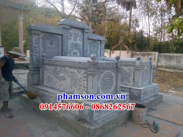 24 Mẫu mộ đá đôi đẹp bán tại Sơn La