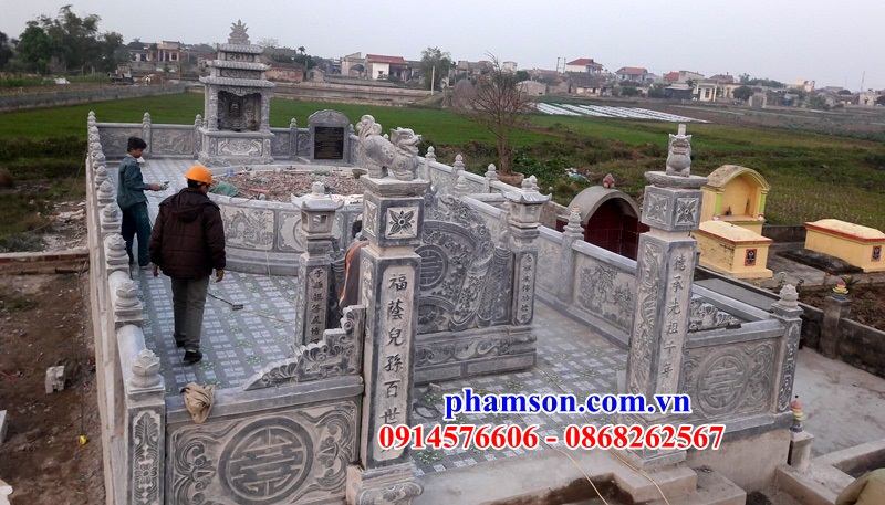 24 Mẫu mộ tròn hình tròn lục lăng bát giác ông bà cô tổ bố mẹ bằng đá đẹp bán tại Bắc Ninh