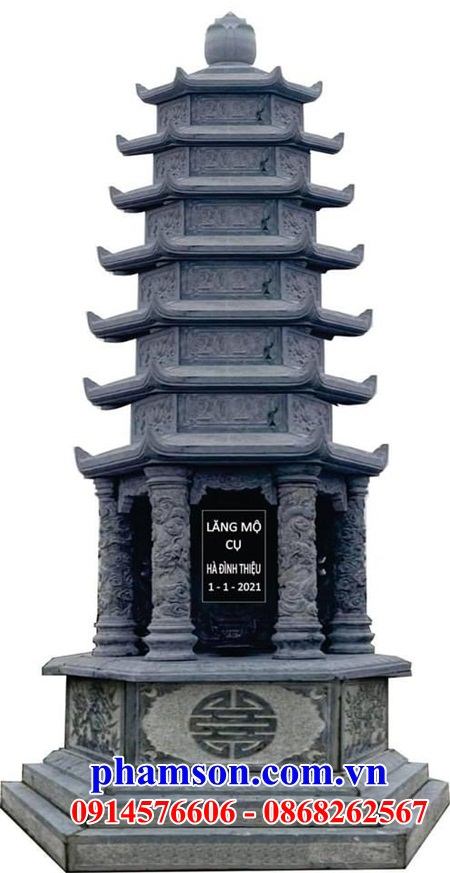 24 Mộ tháp đá khối đẹp bán tại TP Hồ Chí Minh cất giữ để hũ lọ tro hài cốt
