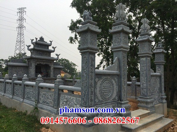 24 Nghĩa trang khu lăng mộ gia đình dòng họ gia tộc bằng đá thanh hóa đẹp bán tại Thái Bình