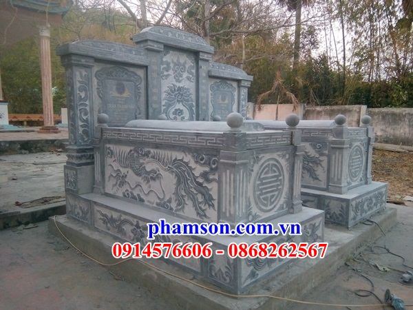 Điện Biên +477 Mẫu mộ đá đôi đẹp - 12