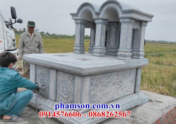27 Mẫu mộ đá tự nhiên đôi ông bà bố ba cha mẹ hai ba bốn năm ngôi liền nhau đẹp bán tại Thanh Hóa
