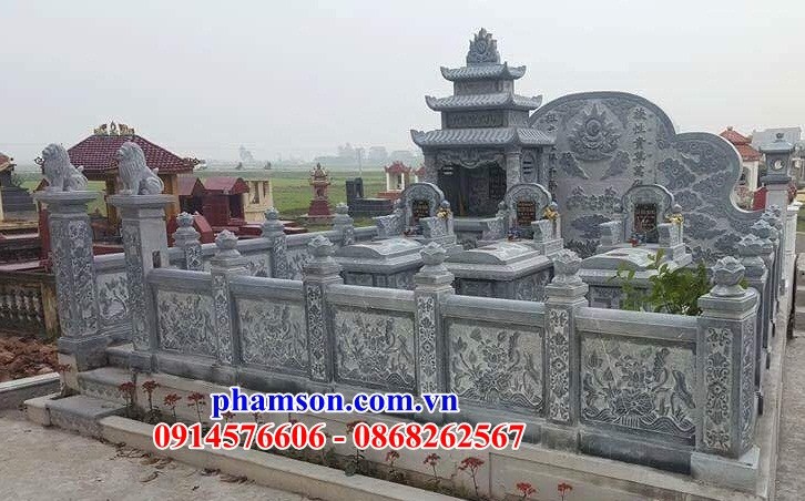 29 Nghĩa trang khu lăng mộ nghĩa trang gia đình dòng họ gia tộc bằng đá ninh bình đẹp bán tại Lạng Sơn