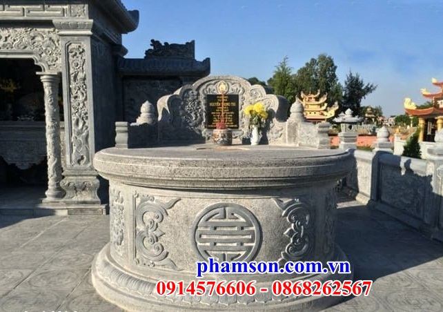 30 Mẫu mộ tròn hình tròn lục lăng bát giác ông bà cô tổ bố mẹ bằng đá ninh bình đẹp bán tại Cao Bằng