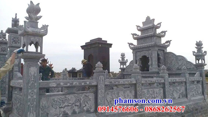 30 Nghĩa trang khu lăng mộ gia đình dòng họ gia tộc bằng đá đẹp bán tại Bắc Ninh
