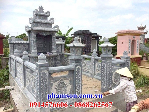 30 Nghĩa trang khu lăng mộ gia đình dòng họ gia tộc bằng đá nguyên khối đẹp bán tại Bắc Ninh