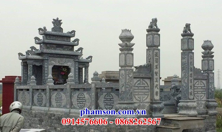 30 Nghĩa trang khu lăng mộ gia đình dòng họ gia tộc bằng đá ninh bình đẹp bán tại Bắc Ninh