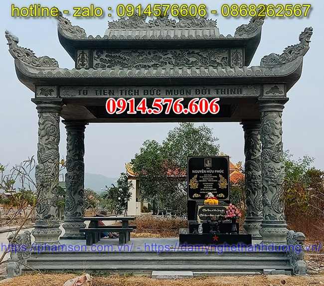 31 Mẫu mộ đá đôi địa chỉ giá bán kích thước đẹp bán tại Quảng Trị