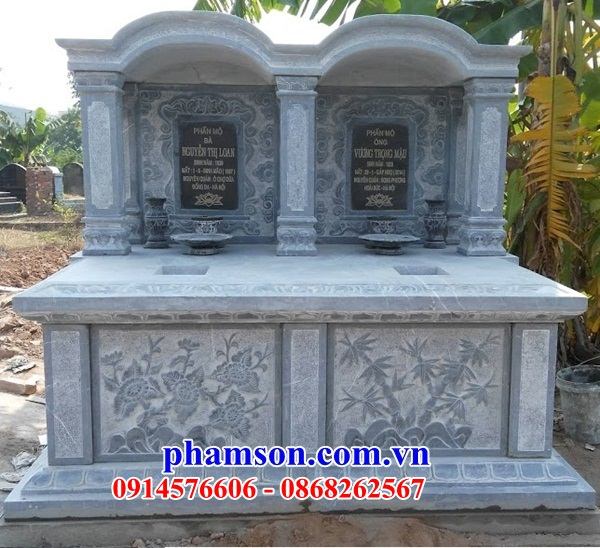 31 Mẫu mộ đá đôi ông bà bố ba cha mẹ anh chị em hai ba bốn năm ngôi liền nhau đẹp bán tại Quảng Trị