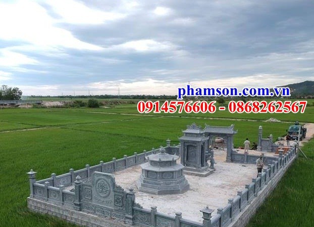 31 Nghĩa trang khu lăng mộ gia đình dòng họ gia tộc bằng đá tự nhiên đẹp bán tại Bắc Giang