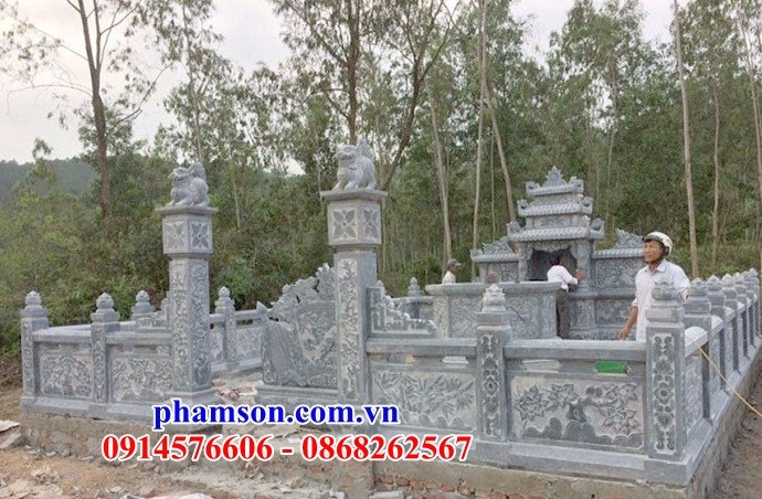32 Nghĩa trang khu lăng mộ gia đình dòng họ gia tộc bằng đá ninh bình đẹp bán tại Hà Nội