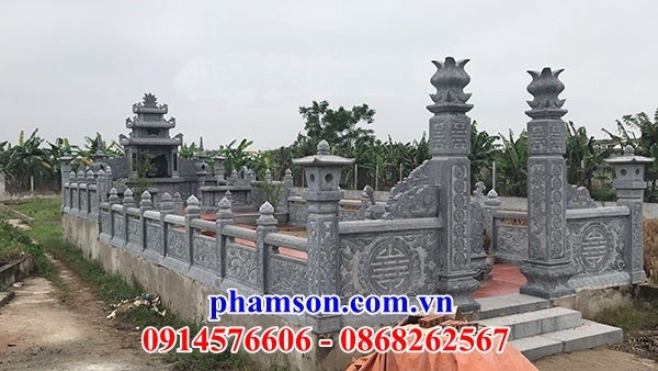 32 Nghĩa trang khu lăng mộ gia đình dòng họ gia tộc bằng đá xanh đẹp bán tại Hà Nội
