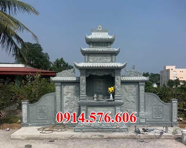 32 lăng mộ quây úp chụp đẹp ba mái bằng đá tại Bình Định