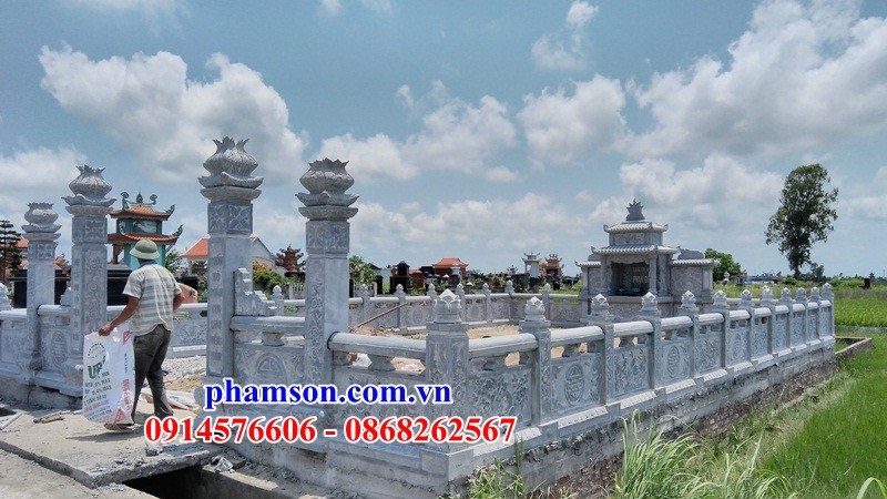 33 Nghĩa trang khu lăng mộ mồ mả gia đình dòng họ tổ tiên ông bà bố mẹ bằng đá đẹp tại Bà Rịa Vũng Tàu