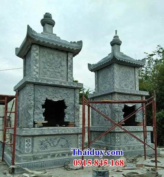 34 Mẫu tháp mộ đá nguyên khối đẹp bán Bình Định cất để đựng hũ hộp quách lọ bình tro hài cốt