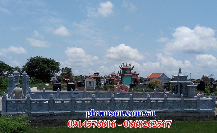 34 Nghĩa trang khu lăng mộ mồ mả gia đình tổ tiên dòng họ ông bà bố mẹ bằng đá nguyên khối đẹp bán tại Ninh Bình