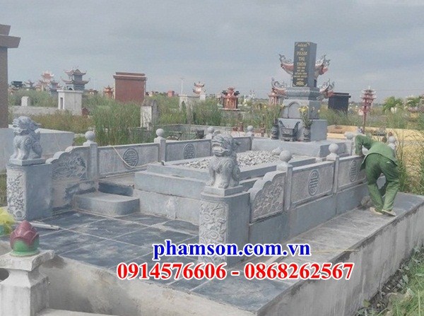 34 Nghĩa trang khu lăng mộ mồ mả gia đình tổ tiên dòng họ ông bà bố mẹ bằng đá thanh hóa đẹp bán tại Ninh Bình