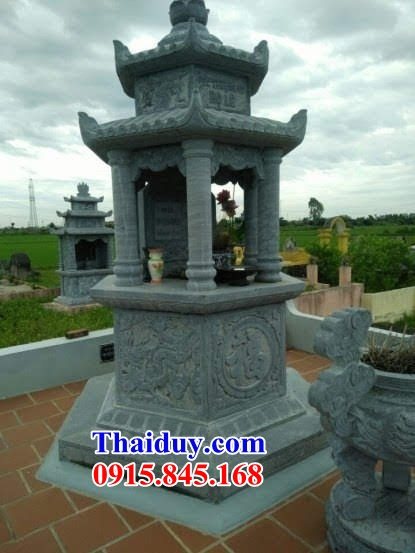 35 Tháp mộ đá xanh đẹp bán tại Quảng Ngãi cất giữ để đựng hũ hộp lọ bình quách tro hài cốt