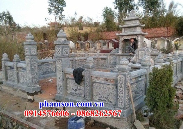 36  Nghĩa trang khu lăng mộ gia đình dòng họ tổ tiên ông bà bố mẹ bằng đá ninh bình đẹp bán tại Cao Bằng