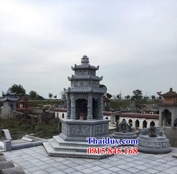36 Tháp mộ đá xanh đẹp bán tại Quảng Bình cất giữ để hũ hộp lọ bình quách tro hài cốt