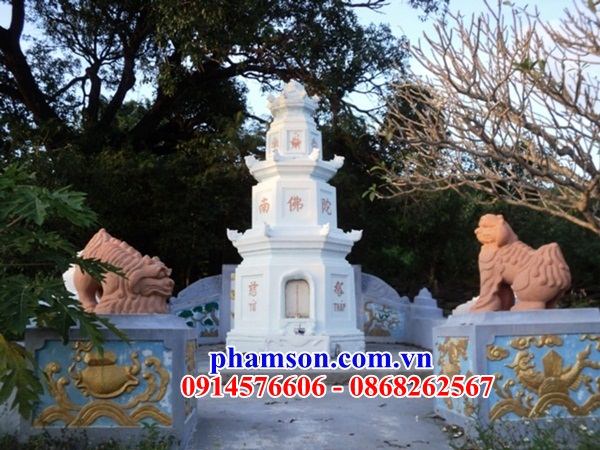 38 Tháp mộ đá trắng đẹp bán tại Quảng Nam cất giữ để hũ hộp lọ bình đựng tro hài cốt