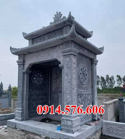 42 Mộ mồ mả song thân phu thê đá hai mái đẹp bán tại Bình Định