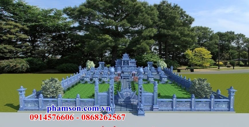 42 Nghĩa trang khu lăng mộ mồ mả gia đình dòng họ ông bà bố cha mẹ bằng đá đẹp bán tại Kiên Giang thiết kế hiện đại