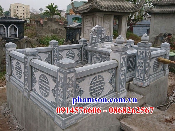 42 Nghĩa trang khu lăng mộ mồ mả gia đình dòng họ ông bà bố cha mẹ bằng đá nguyên khối đẹp bán tại Kiên Giang