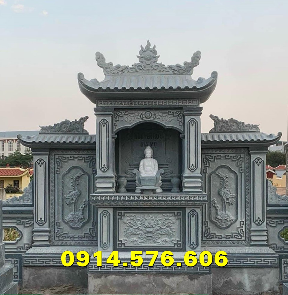 Mẫu Lăng Thờ Ba Mái Bằng Đá Bán Bắc Ninh