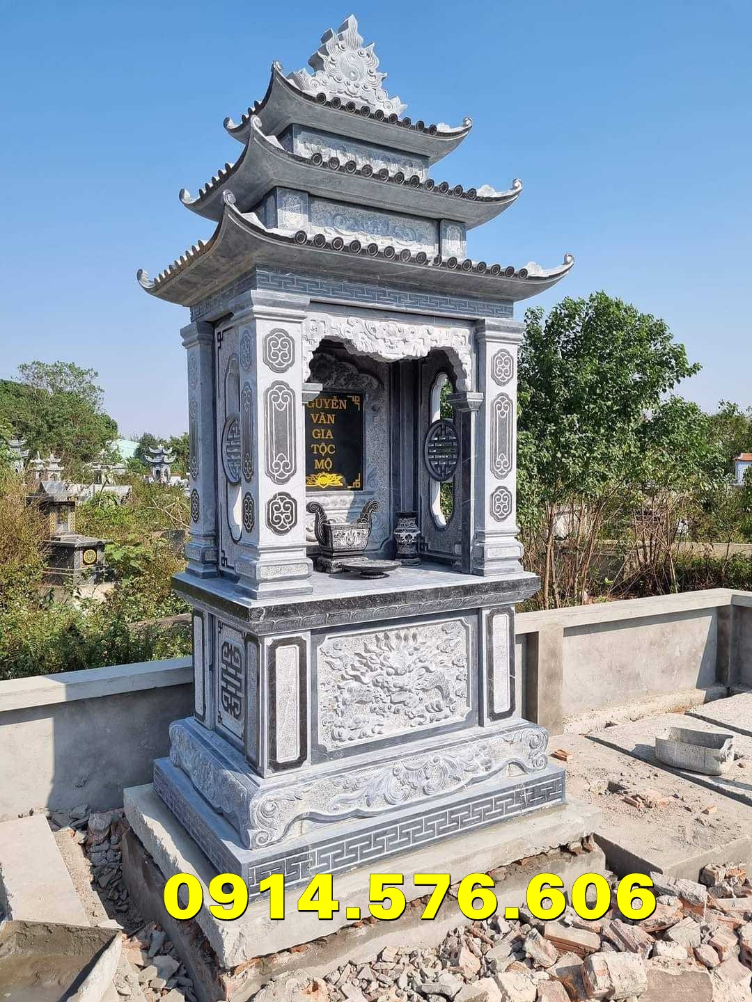 Am Thờ Đá Chung Bằng Đá Xanh Bán Cà Mau