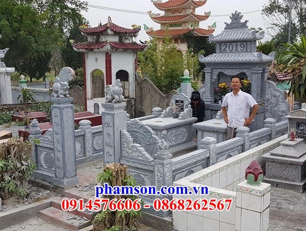 54 Nghĩa trang khu lăng mộ mồ mả gia đình dòng họ gia tộc tổ tiên ông bà bố ba cha mẹ bằng đá thanh hóa đẹp bán tại Sài Gòn