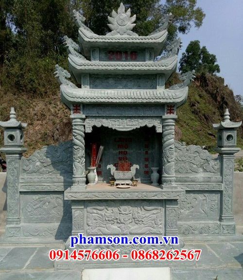56 Hình ảnh mộ bằng đá xanh rêu chạm khắc hoa văn tinh xảo đẹp tại Hưng Yên